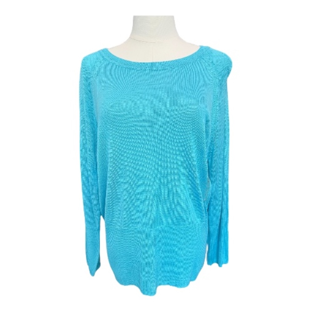 🆕 ✨ NWT Worthington Bachelor Button Blue Long Sleeve Sweater | Size L